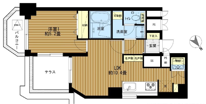 コーポラス幡ヶ谷-間取り