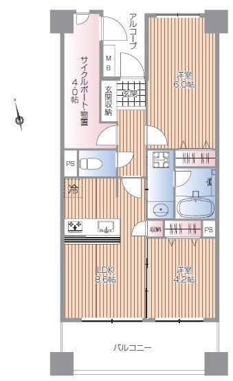 ルモンド恵比寿-間取り