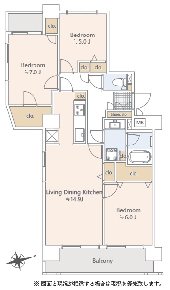代々木公園パークホームズ-間取り