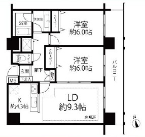 代々木公園パークホームズ-間取り