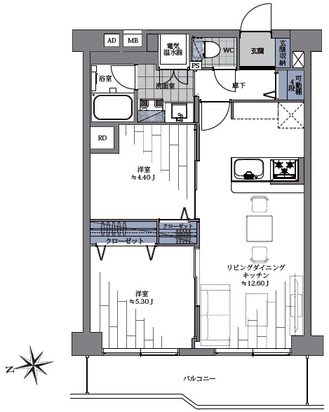 目黒台スカイマンション-間取り