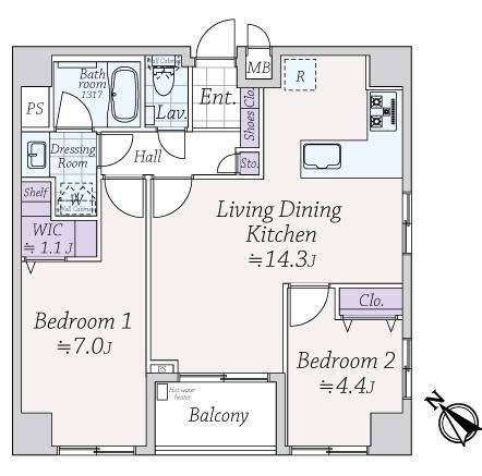 ウィスティリアコート代官山-間取り