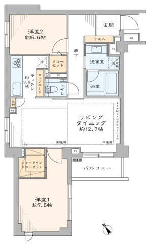 グランドメゾン中目黒THE CLASS-間取り