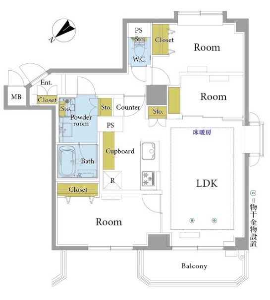サンフローラハイツ渋谷-間取り