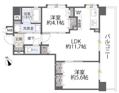 ビューネ渋谷桜丘-間取り