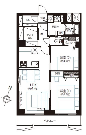 メゾンドール代々木-間取り