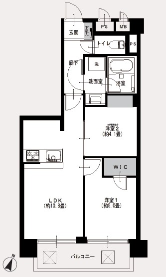 ライオンズマンション幡ヶ谷-間取り