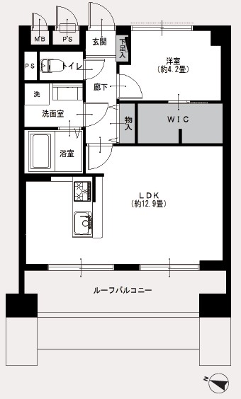 ライオンズマンション幡ヶ谷-間取り