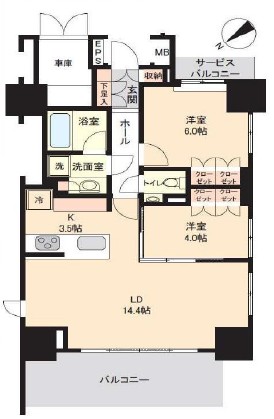ヴァントヌーベル代々木-間取り