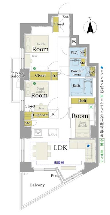代々木パークガーデン-間取り