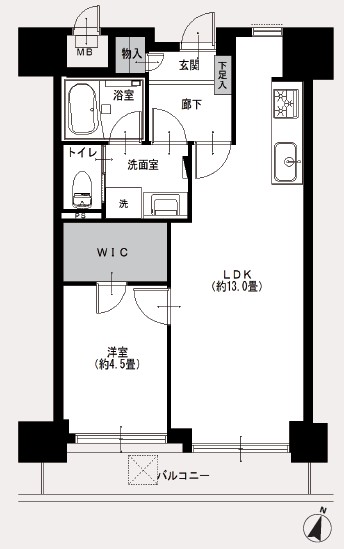 朝日広尾マンション-間取り