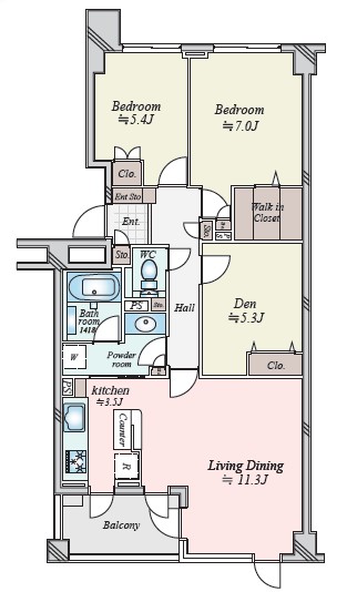 東急ドエルアルス代々木参宮橋-間取り
