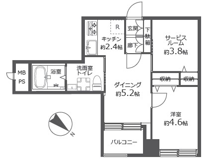 豊栄新都心マンション-間取り