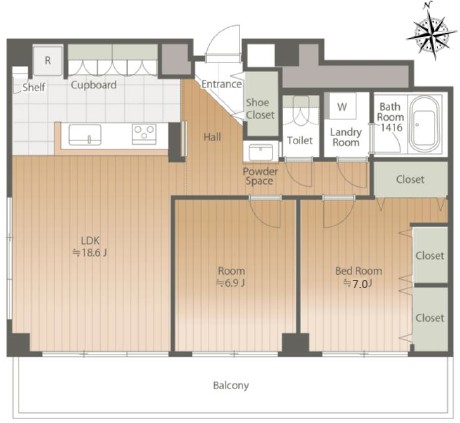 赤坂グランドハウス-間取り
