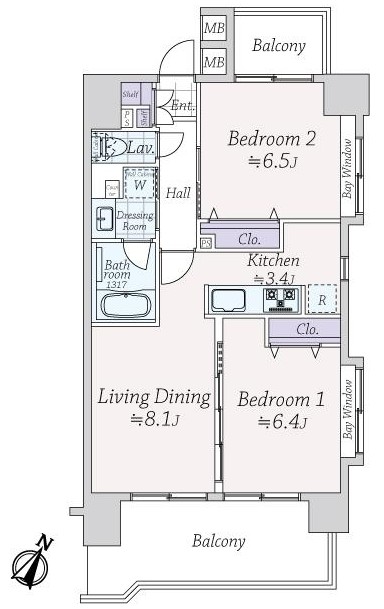 アイディーコート新宿西ディアナ-間取り