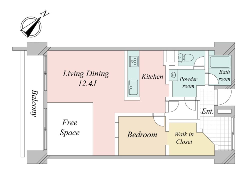 エルアルカサル目黒-間取り
