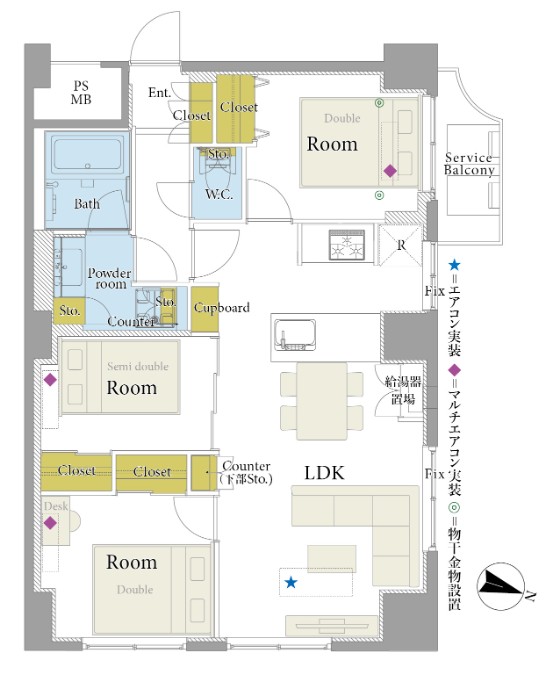 パールハイツ笹塚-間取り