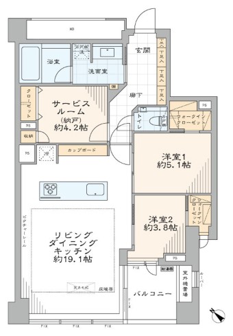 プレミスト赤坂檜町公園-間取り