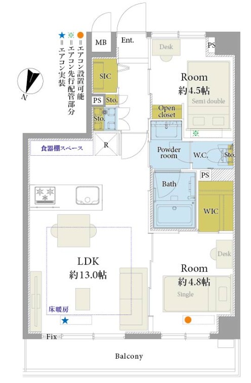 マイキャッスル目黒Ⅱ-間取り