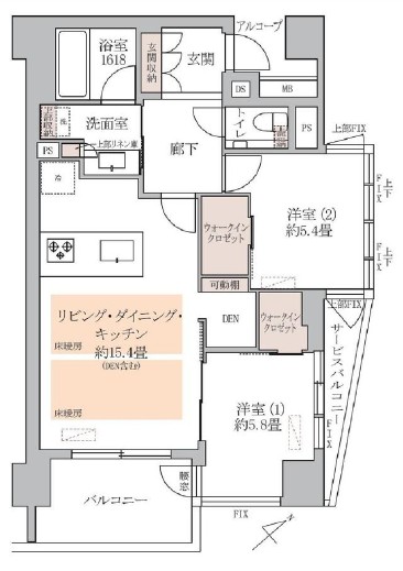ユニーブル渋谷神南-間取り