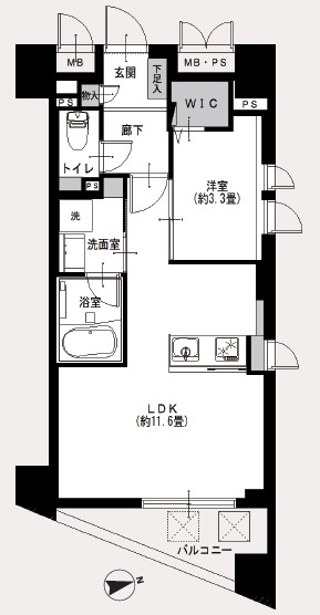 恵比寿BLUME-間取り