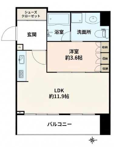 日神パレステージ代々木公園-間取り
