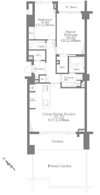 神宮前五丁目ブランシェ-間取り