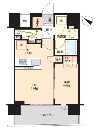 ウエリス渋谷本町-間取り