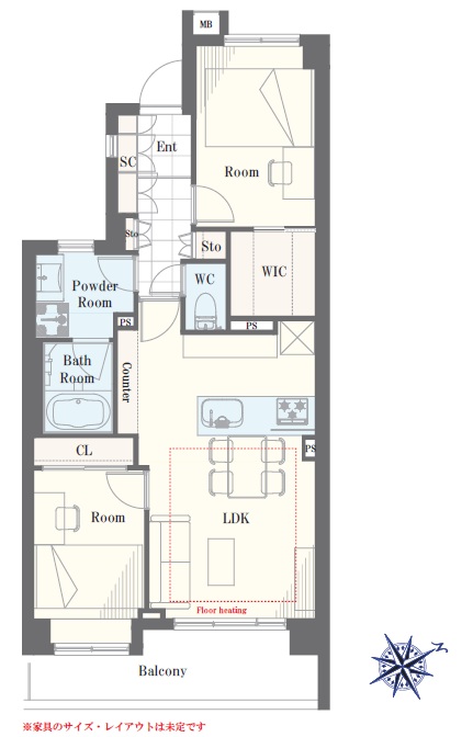 クリオ恵比寿弐番館-間取り