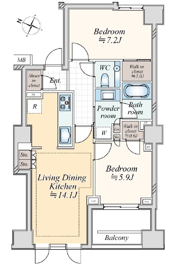 グランスイート広尾-間取り