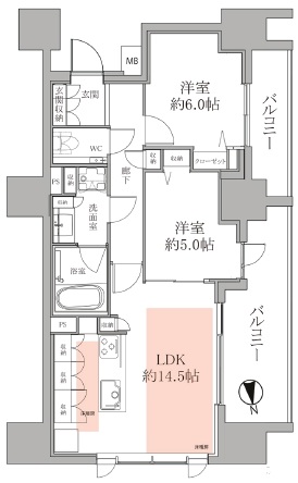 グランスイート白金高輪-間取り