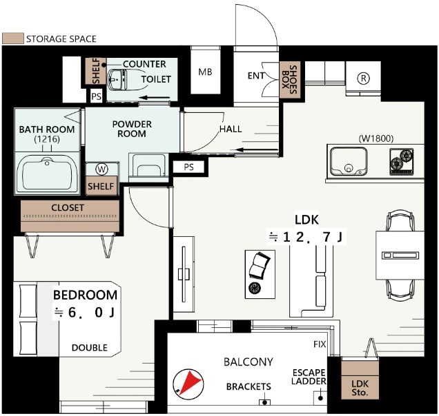 ダイアパレスシェルトワレ目黒-間取り