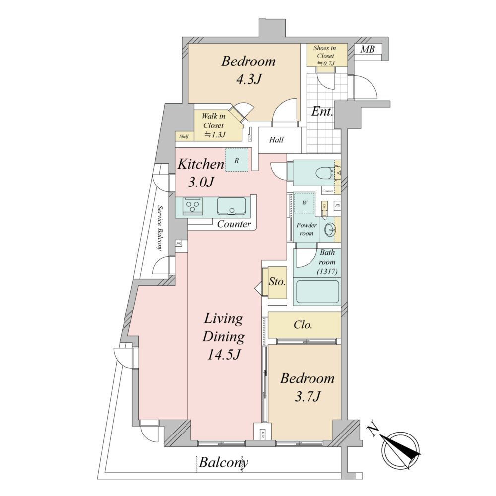 デュフレ渋谷本町-間取り