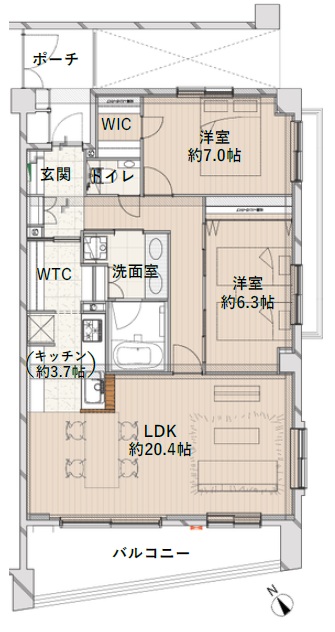 パークハウス代々木上原-間取り