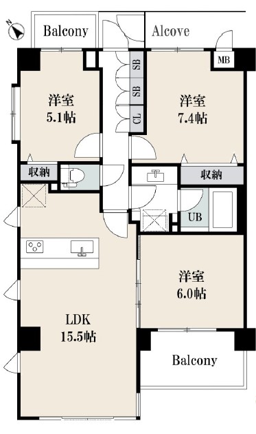 マートルコート代々木公園-間取り