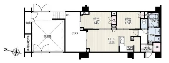 レフィール参宮橋ヒルズ-間取り