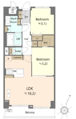 朝日広尾マンション-間取り