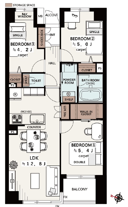 笹塚パークホームズ-間取り