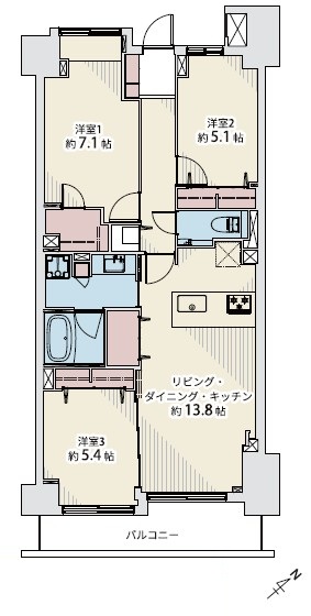 ライオンズマンション乃木坂-間取り
