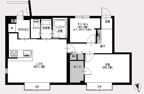 ラクール代々木上原-間取り