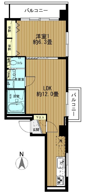 東高ペアシティ-間取り