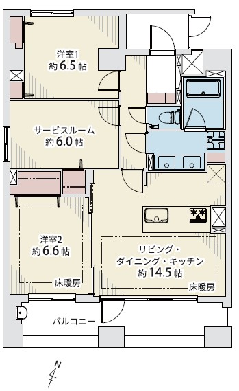 グランステューディオ中目黒-間取り
