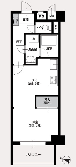 ライオンズマンション幡ヶ谷-間取り