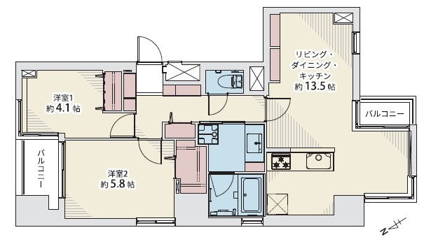南青山セピアコート-間取り
